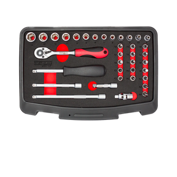 Jeu de douilles 1/4" en coffret plastique 3114 S36
