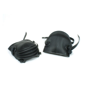 Kniebeschermers, kort, rubber model