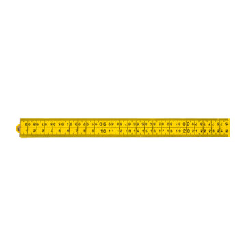 Duimstok, nylon, geel 4396N 1M