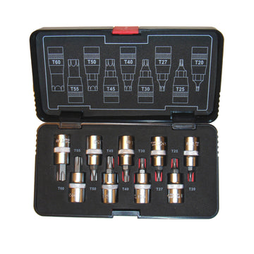 Dopsleutelset-schroevendraaier 1/2 TX 3112TXS S09